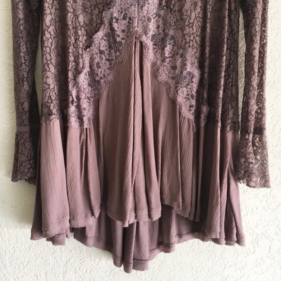 NWT Free People Secret Origins Pieced Lace Tunic - Picture 6 of 7